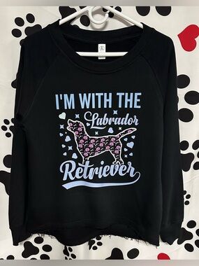 Labrador Retriever Dog Graphic Crewneck Sweatshirt - NWT/NIP